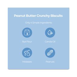 Crunchy Biscuits Dog Treats, Peanut Butter