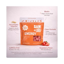 Kids & Teens Energy Gummies, Strawberry