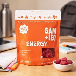 Kids & Teens Energy Gummies, Strawberry