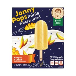 Mini Freeze Dried Pops, Mango & Cream