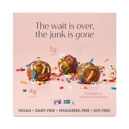 Lactation Oat Cookie Bites, Birthday Cake