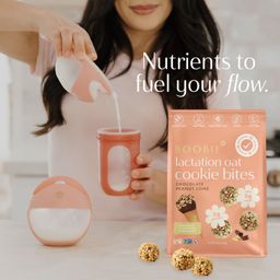 Lactation Oat Cookie Bites, Chocolate Peanut Cone
