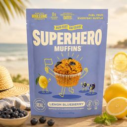 Superhero Muffins, Lemon Blueberry