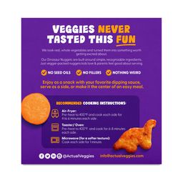 Dinosaur Nuggets, Sweet Potato & Carrot