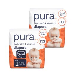 Super Soft & Sensitive Diapers, Size 1