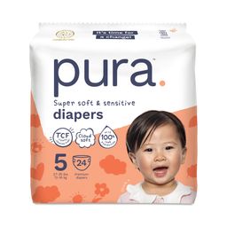 Super Soft & Sensitive Diapers, Size 5