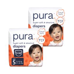 Super Soft & Sensitive Diapers, Size 5