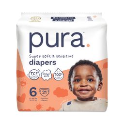 Super Soft & Sensitive Diapers, Size 6