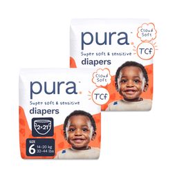 Super Soft & Sensitive Diapers, Size 6