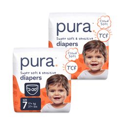 Super Soft & Sensitive Diapers, Size 7
