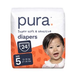 Super Soft & Sensitive Diapers, Size 5