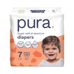 Super Soft & Sensitive Diapers, Size 7