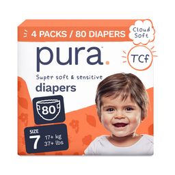 Super Soft & Sensitive Diapers, Size 7