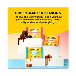 Caffeine & Protein Bars, Sweet & Salty Variety Pack