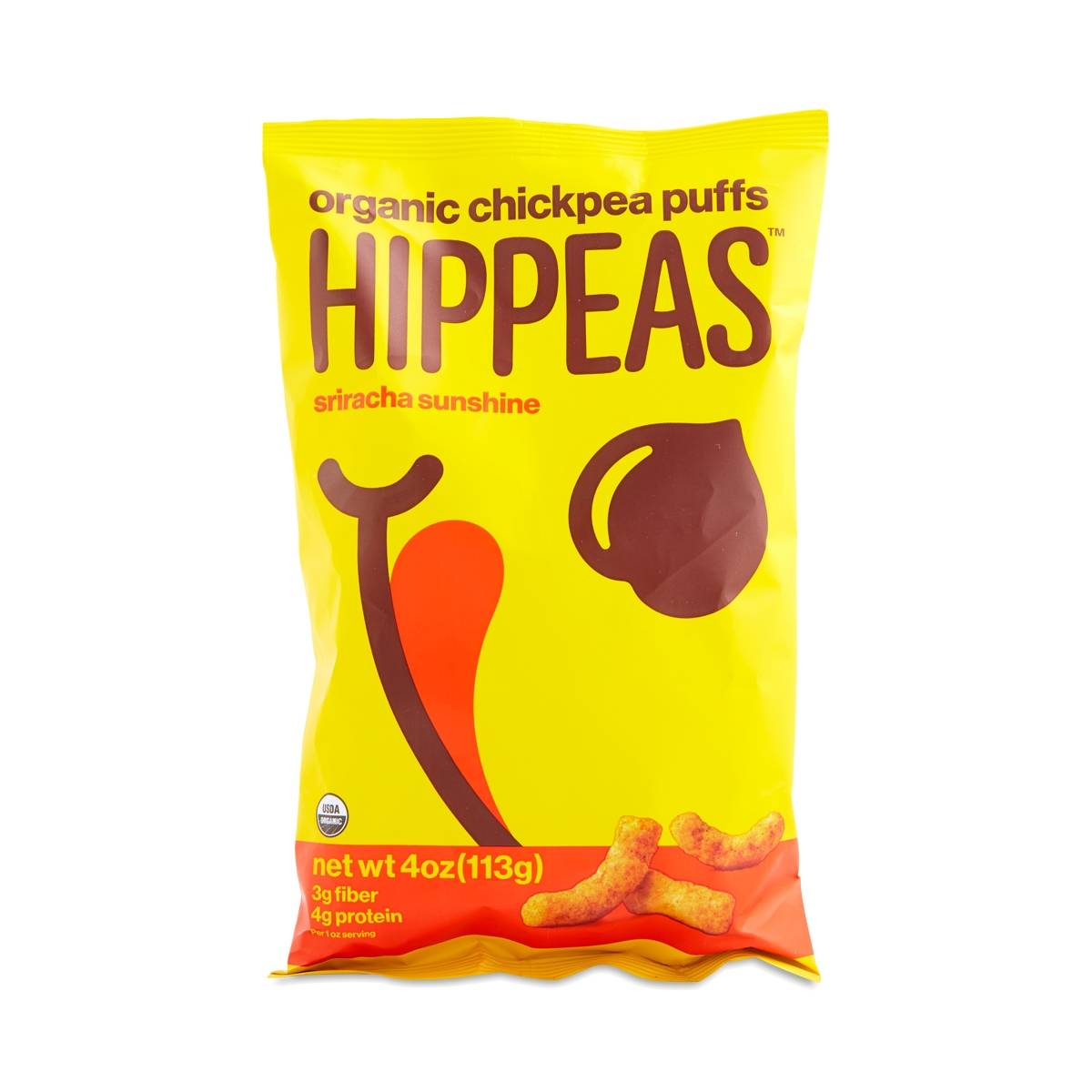 Organic Sriracha Sunshine Chickpea Puffs by Hippeas Thrive Market