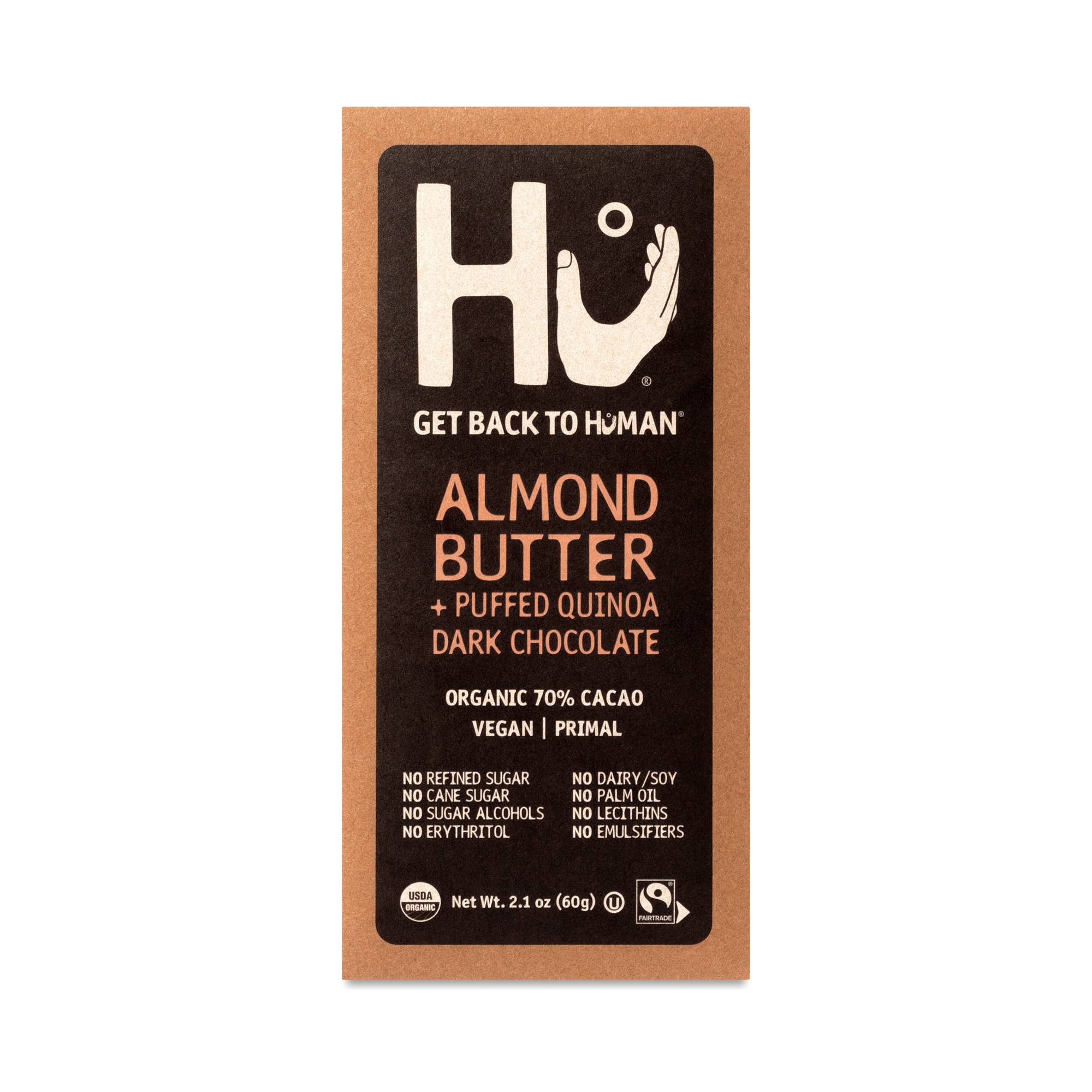 Dark Chocolate Bar, Almond Butter & Puffed Quinoa