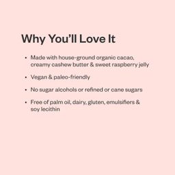 Dark Chocolate Bar, Cashew Butter & Raspberry