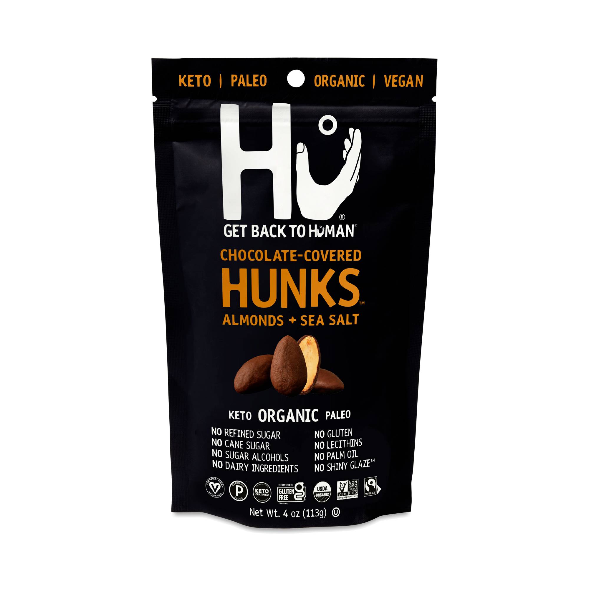 Chocolate-Covered Hunks, Almonds + Sea Salt