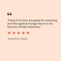 Fruit Bars, Apple and Mango