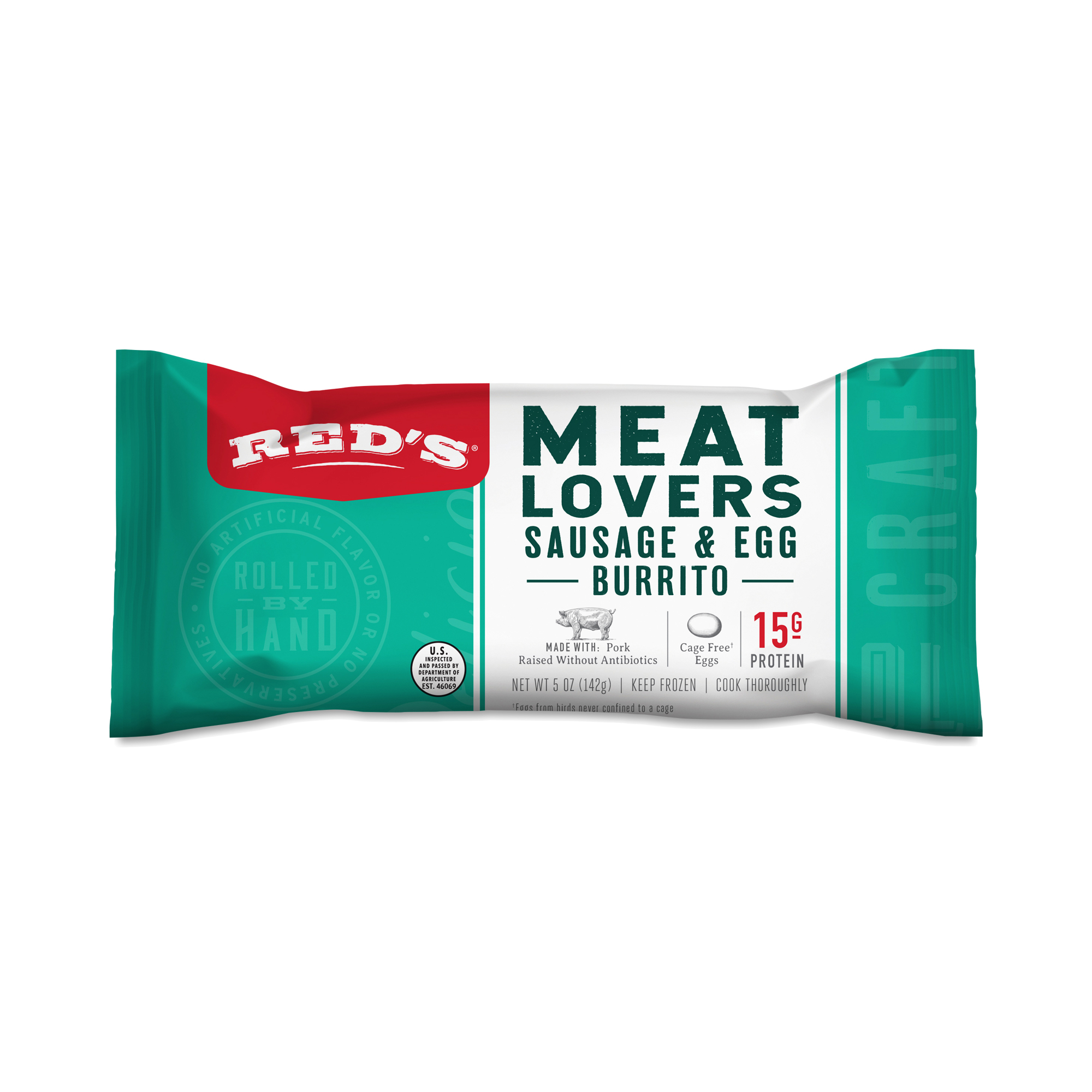 RED'S Breakfast Burrito, Meat Lovers Sausage & Egg Thrive Market