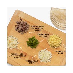 Breakfast Burrito, Meat Lovers, Sausage, Egg, Cheese & Bacon