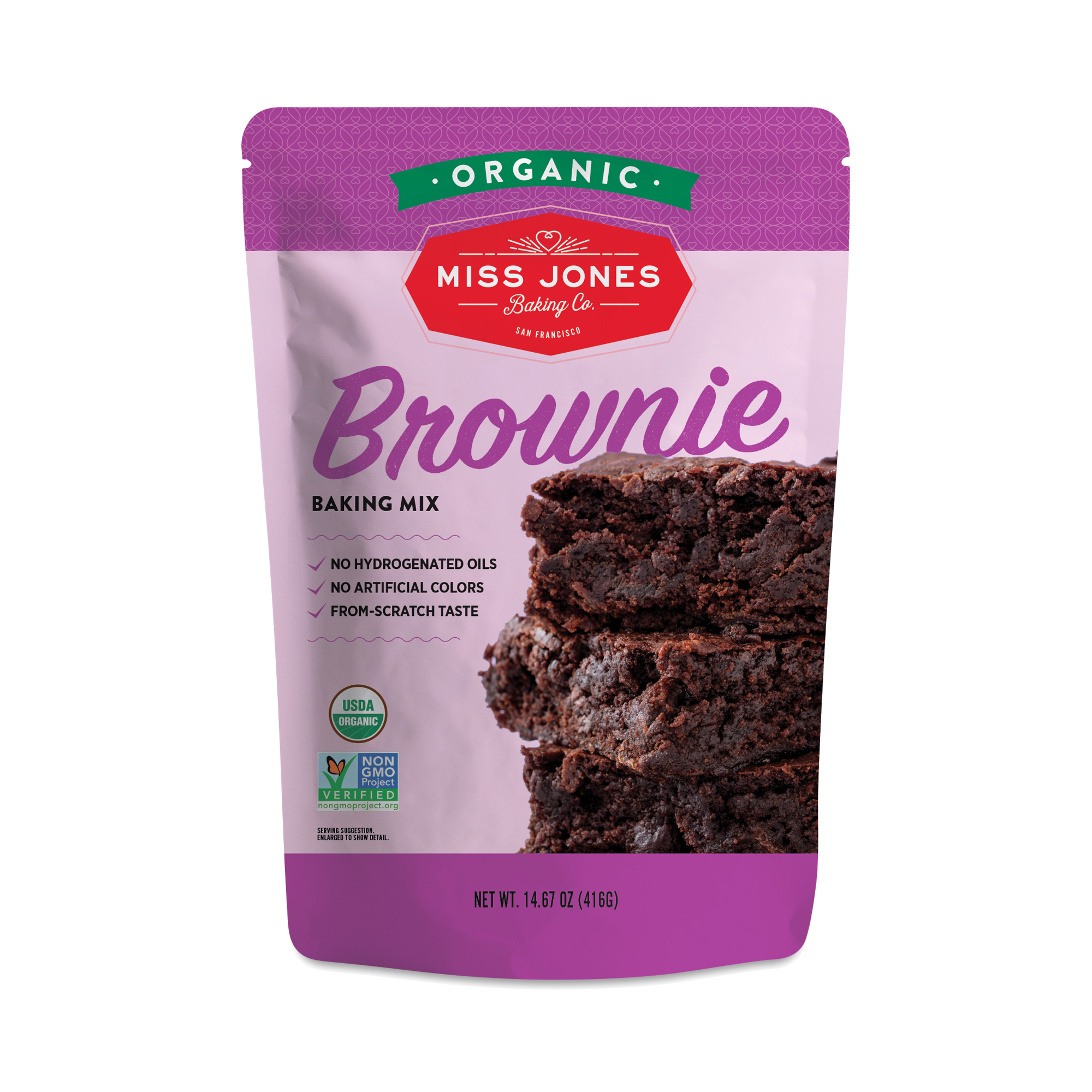 Miss Jones Baking Co Organic Baking Mix Brownie 1467 oz pouch
