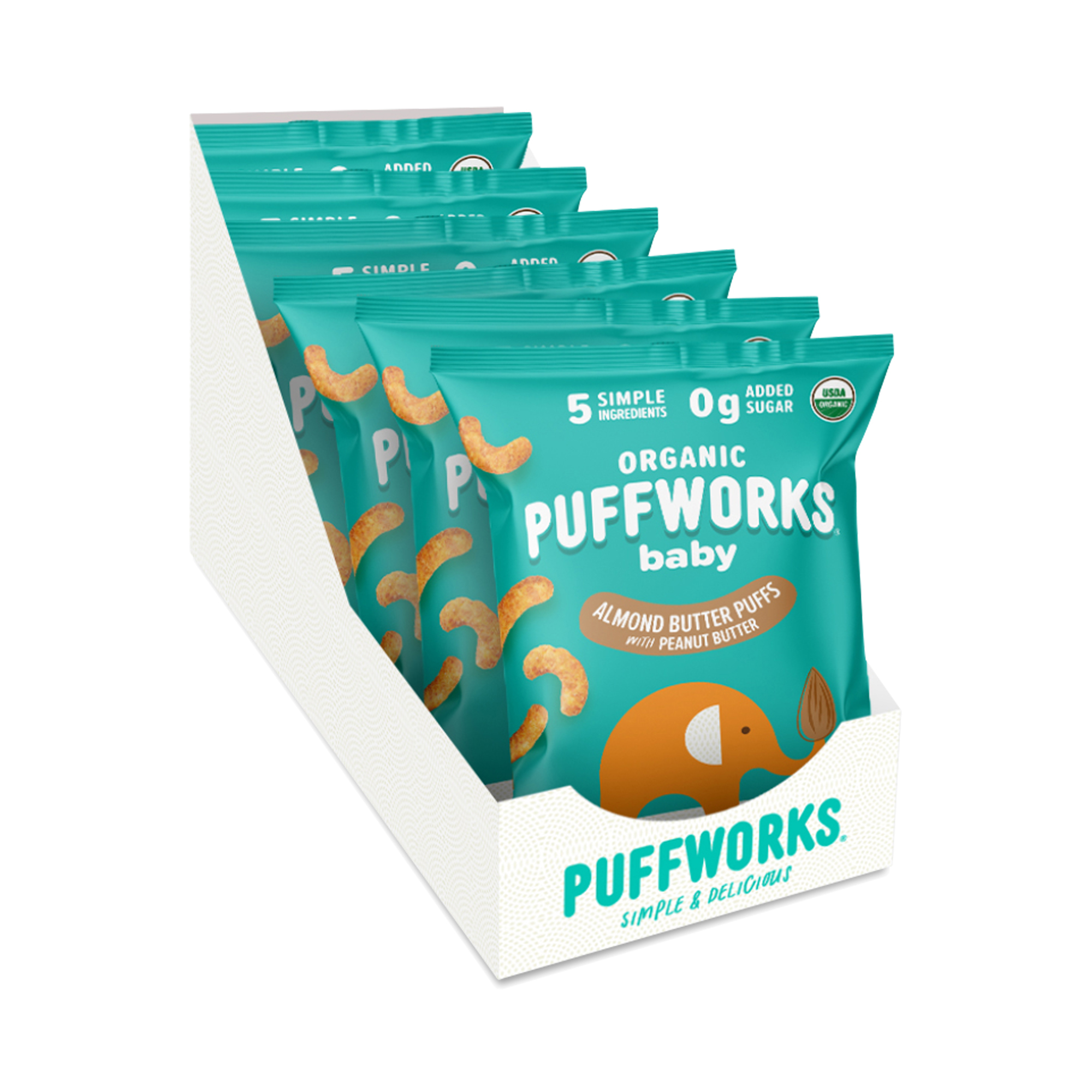 Puffworks Baby Puffs, Almond Butter Thrive Market