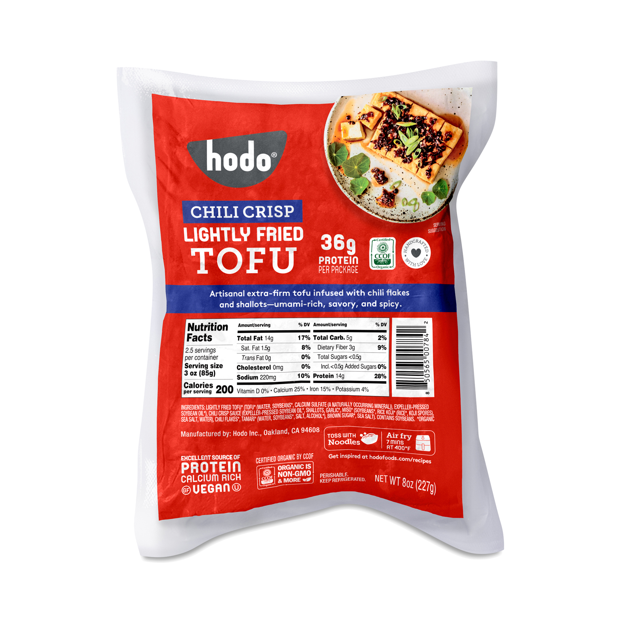 Hodo Riman Hodo Lightly Fried Tofu, Chili Crisp | Thrive Market