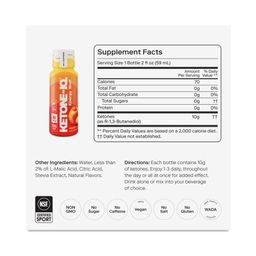 High Performance Energy Shot, Peach, Single