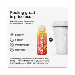 High Performance Energy Shot, Peach, Single