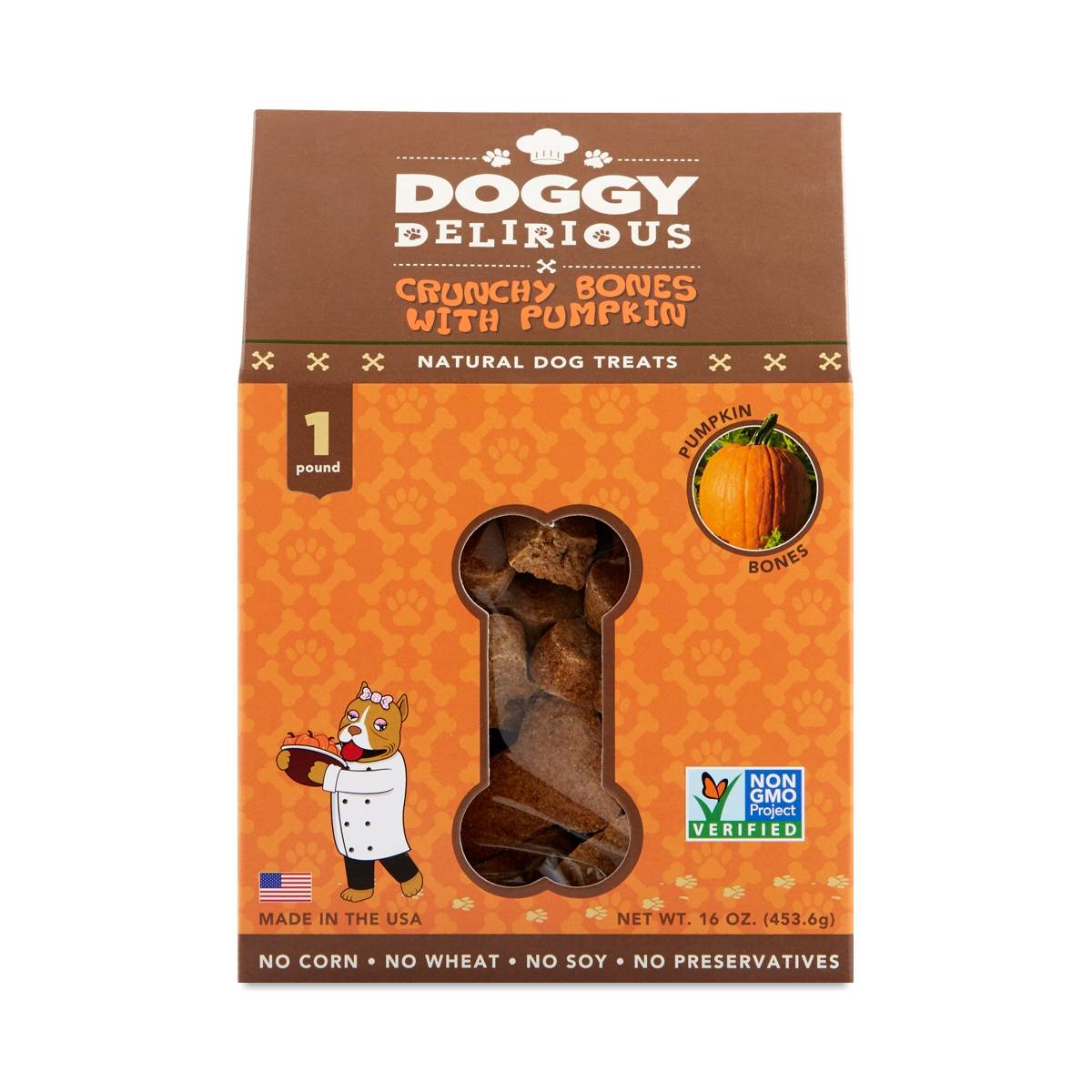 Pumpkin Bones Dog Treats by Doggy Delirious Thrive Market