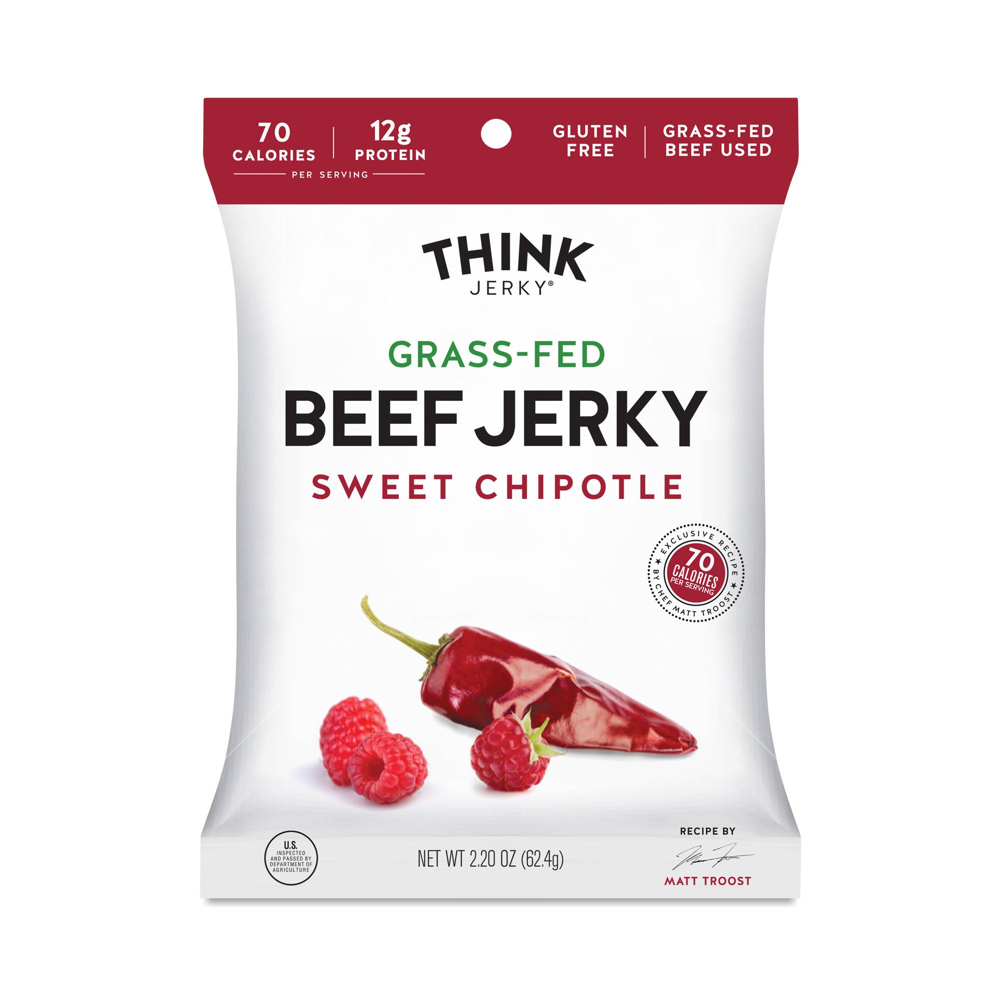 Grass-Fed Beef Jerky, Sweet Chipotle
