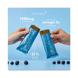 Boobie Bar, Milk to the Max Superfood Lactation Bar, Blueberry Muffin