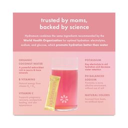 Hydromom Hydration & Energy Drink Mix, Watermelon Yuzu