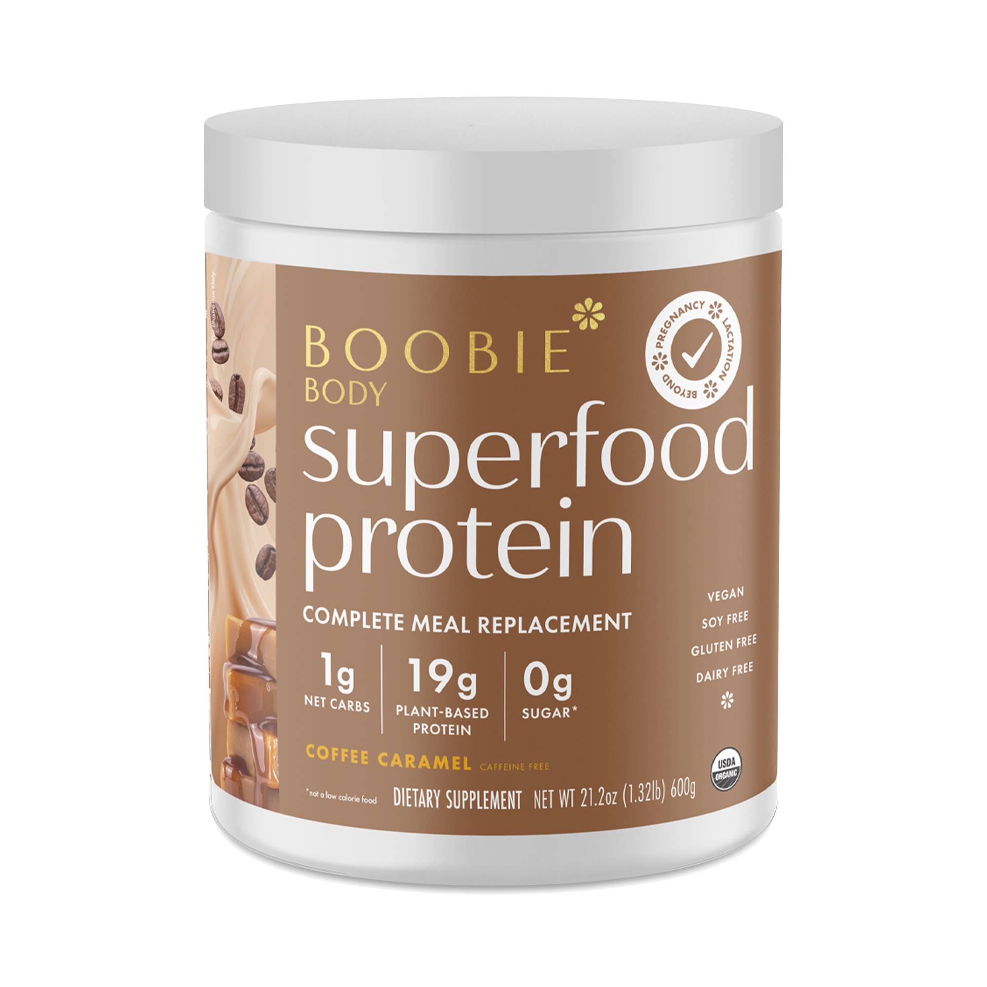 Superfood Protein Powder for Moms, Coffee Caramel