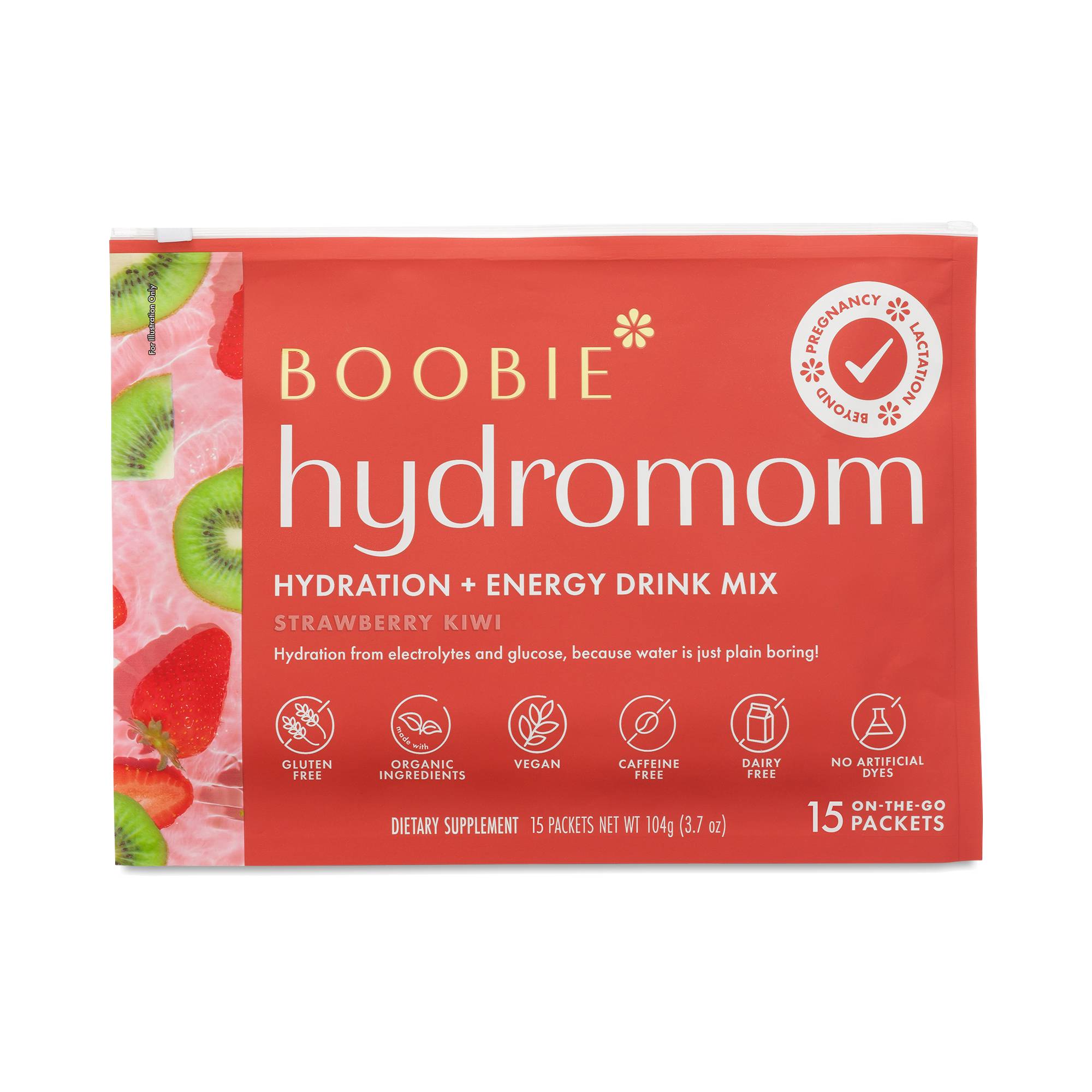 Hydromom Electrolyte Drink, Strawberry Kiwi