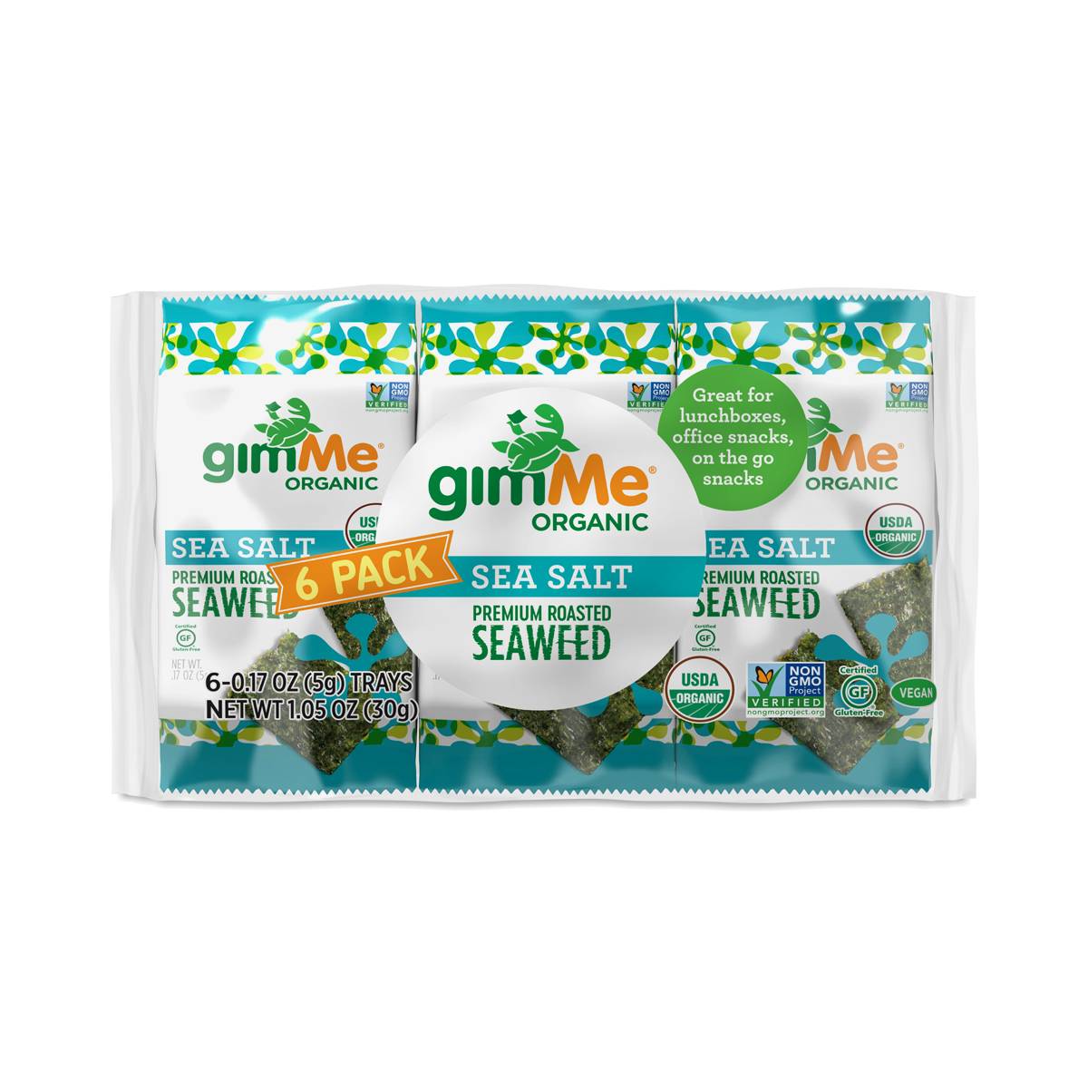 Gimme Seaweed Snacks Multipack, Sea Salt Thrive Market