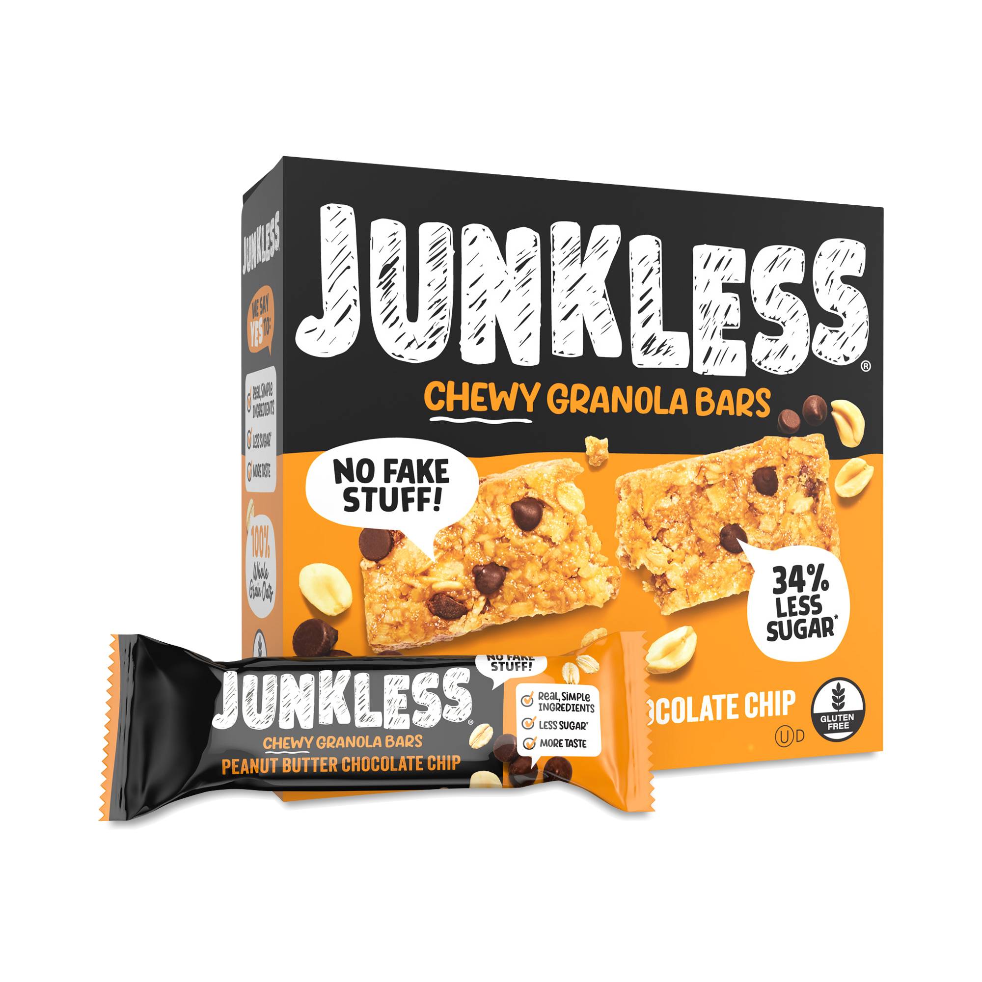 Chewy Granola Bars, Peanut Butter Chocolate Chip