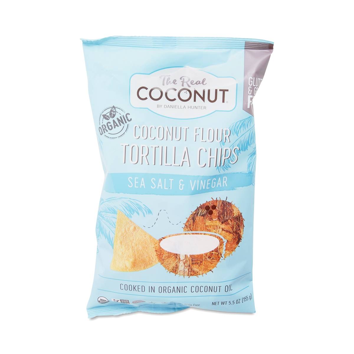 Sea Salt & Vinegar Coconut Flour Tortilla Chips by The Real Coconut