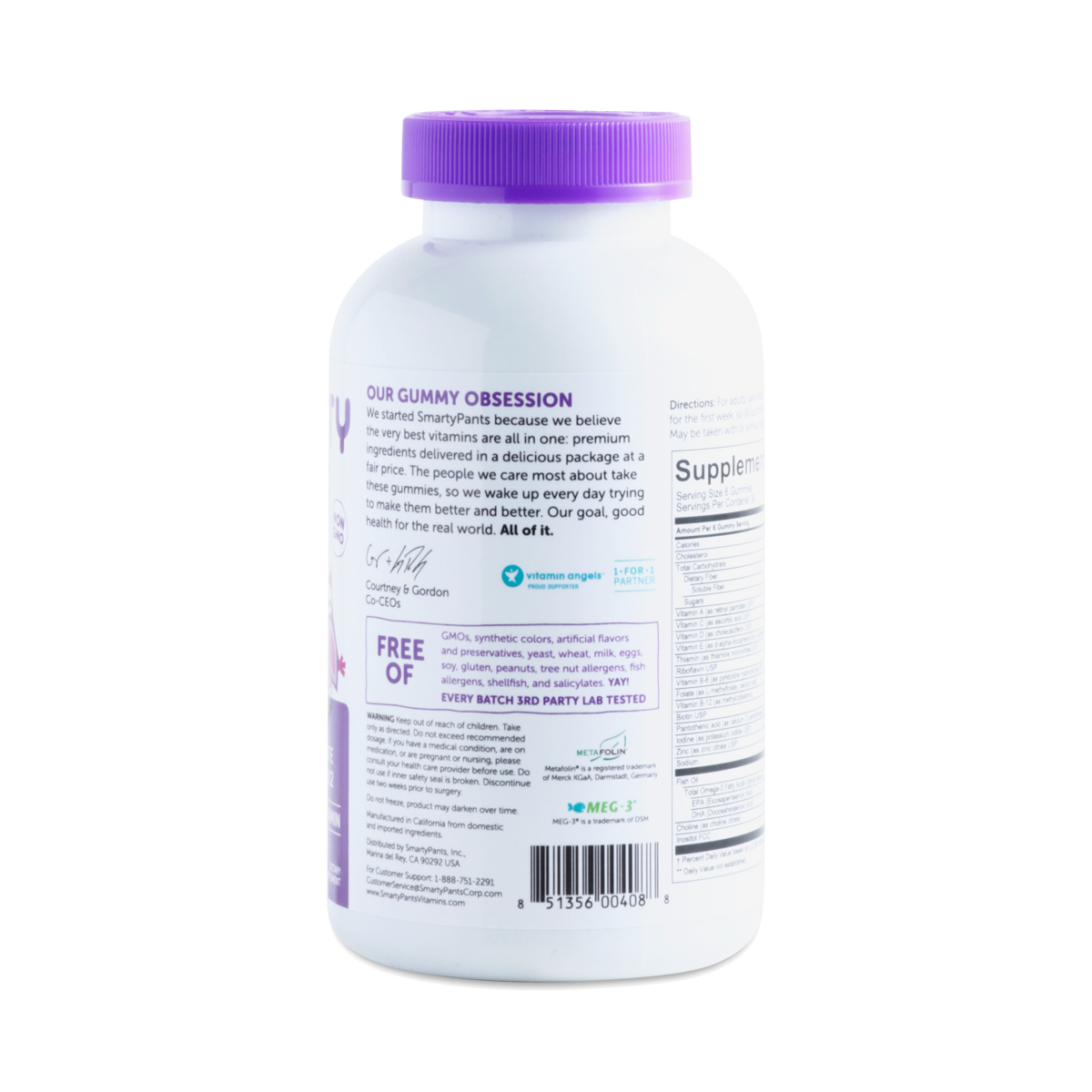 Adult Complete + Fiber Multivitamin by SmartyPants Thrive Market