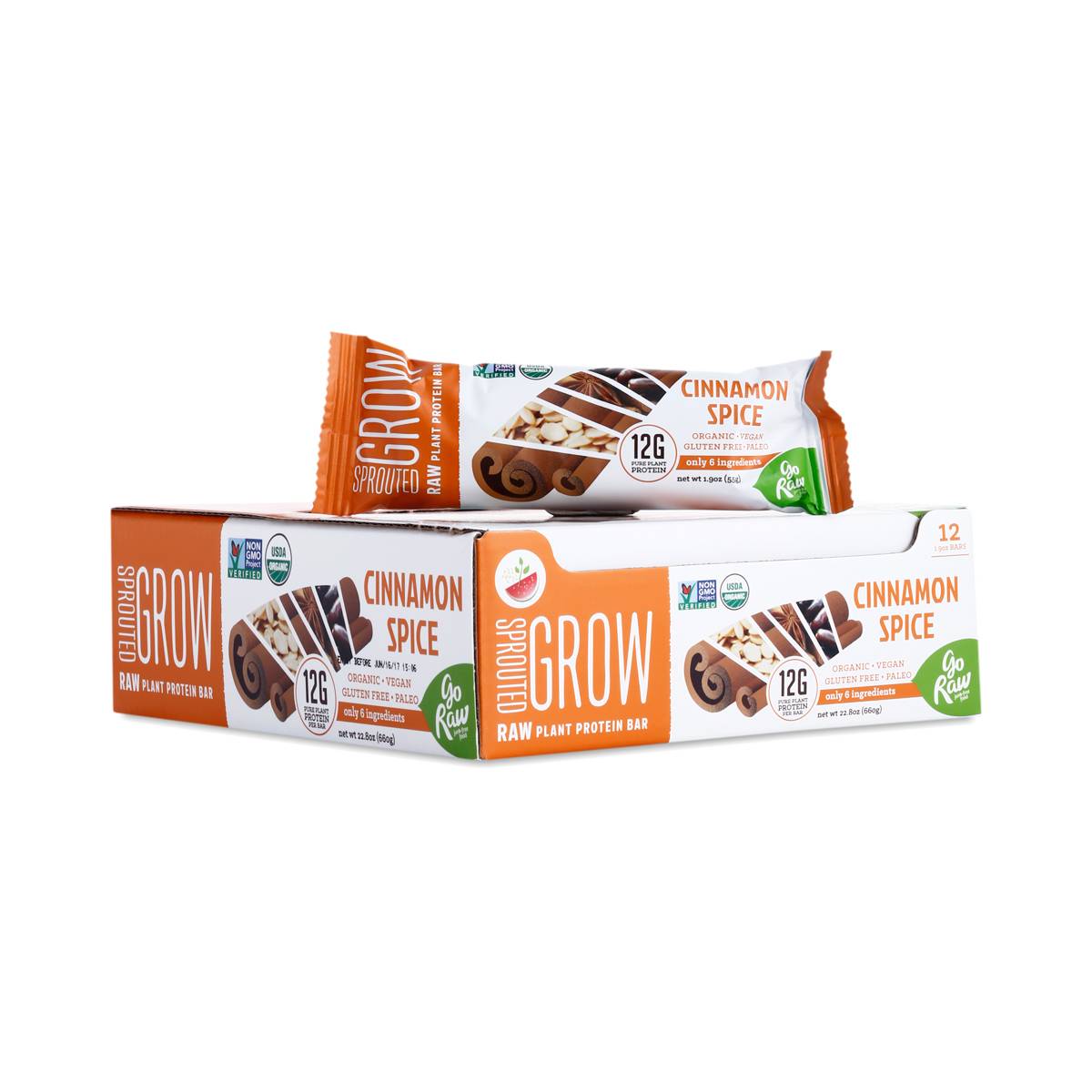 sprouted vegan protein bars