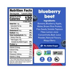 Organic Superfood Smoothie, Blueberry Beet