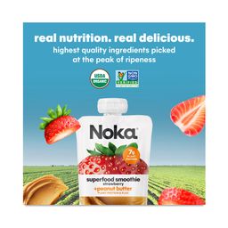 Organic Superfood Smoothie, Strawberry Peanut Butter