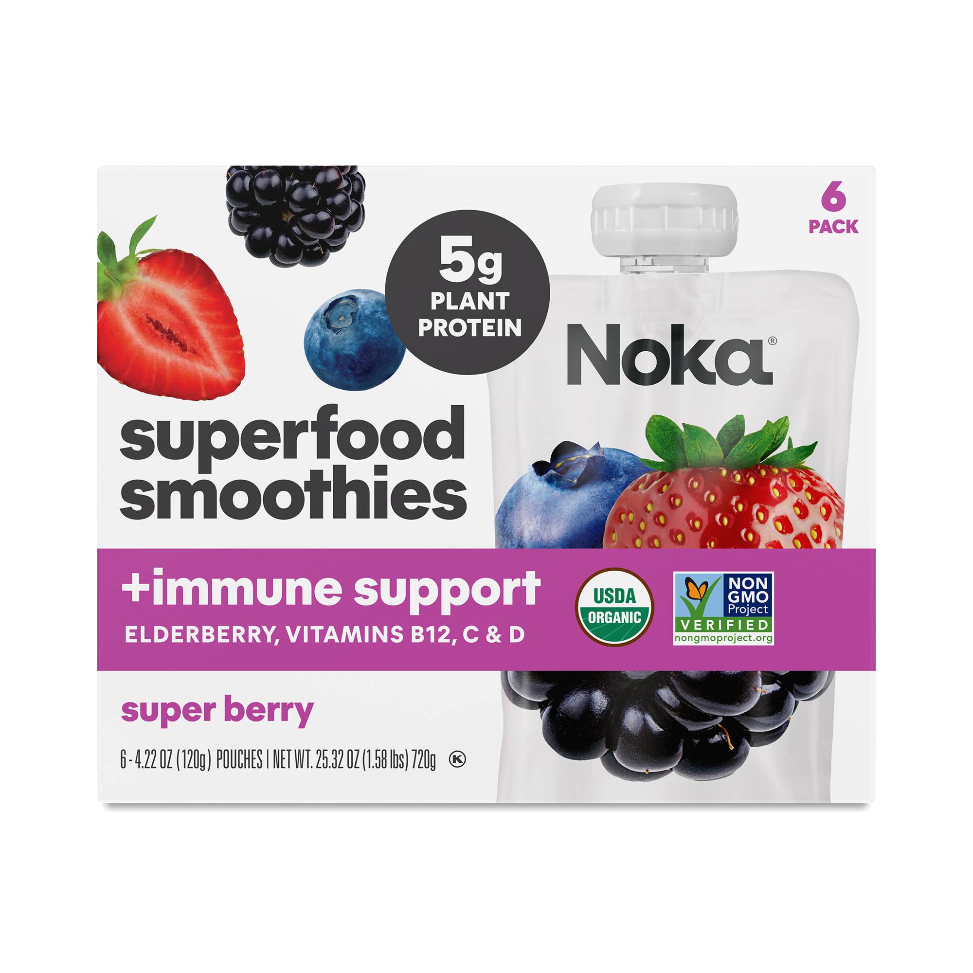 Organic Superfood Smoothie, Immunity Boost Super Berry