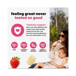 Organic Superfood Smoothie, Immunity Boost Strawberry Banana