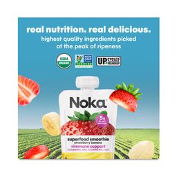 Organic Superfood Smoothie, Immunity Boost Strawberry Banana