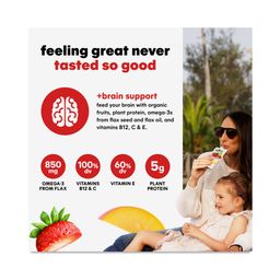 Superfood Smoothie +Brain Support, Strawberry Mango