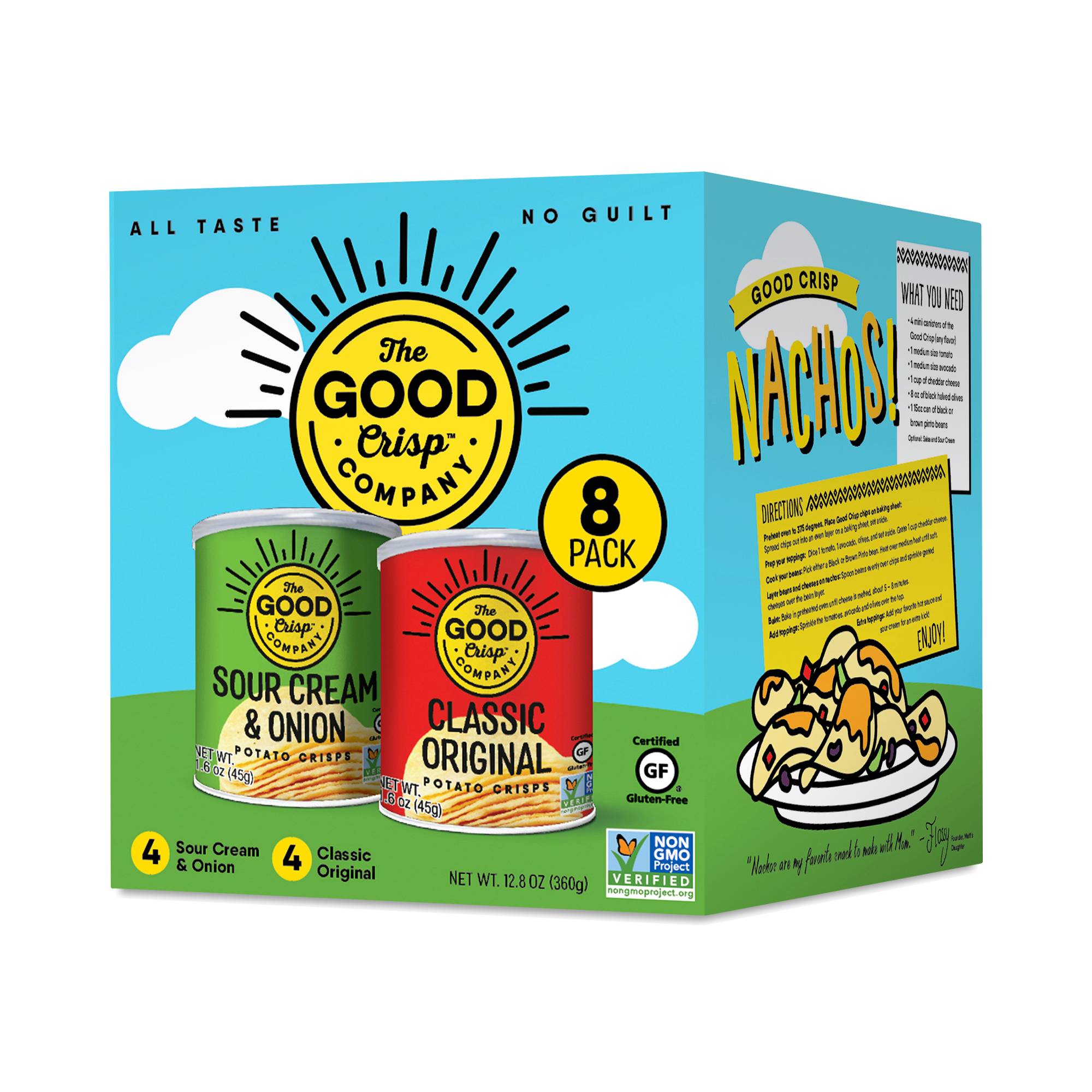 Crisps, Original & Sour Cream & Onion Mini Canisters