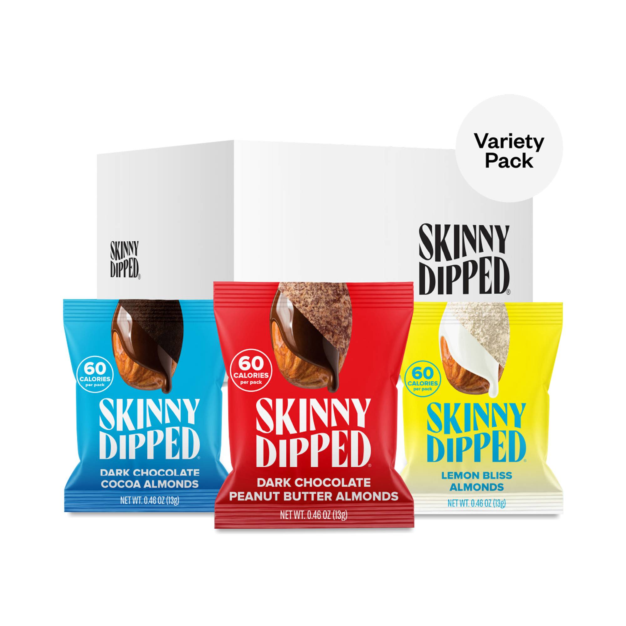 Almond Variety Pack, Cocoa, Peanut Butter & Lemon Bliss
