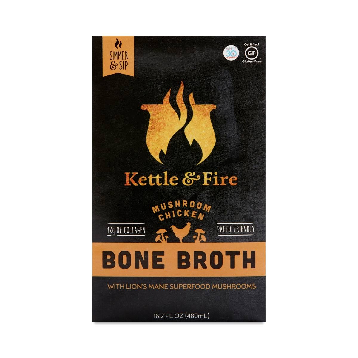Mushroom Chicken Bone Broth by Kettle & Fire Thrive Market